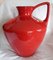 Large Vintage Red Ceramic Model 401-40 Vase from Scheurich, 1970s 6