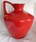 Große rote Vintage Modell 401-40 Keramikvase von Scheurich, 1970er 4