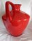 Große rote Vintage Modell 401-40 Keramikvase von Scheurich, 1970er 5