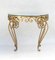 French Golden Wrought Iron Mirror Top Table, 1950s, Image 14