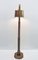 Handgemachte Mid-Century Stehlampe aus Holz mit Intarsien, 1950er 4