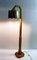 Lámpara de pie Mid-Century de madera con incrustaciones, años 50, Imagen 3