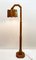 Mid-Century Hand-Crafted Inlaid Wood Floor Lamp, 1950s 1