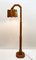 Mid-Century Hand-Crafted Inlaid Wood Floor Lamp, 1950s, Image 1