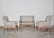 Vintage Ash Sofa & Chairs Set, 1930s, Set of 3 2