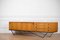 Large Minimalist German Steel and Teak Sideboard, 1960s 9