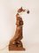 Antike französische Jugendstil Tischlampe aus Gusseisen und Porzellan 8