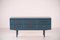 Skandinavisches blaues Vintage Teaksideboard, 1960er 1