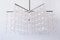 Large Mid-Century German Glass and Steel Chandelier by Aloys Ferdinand Gangkofner, 1960s 10