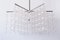Large Mid-Century German Glass and Steel Chandelier by Aloys Ferdinand Gangkofner, 1960s, Image 10