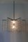 Large Mid-Century German Glass and Steel Chandelier by Aloys Ferdinand Gangkofner, 1960s, Image 4