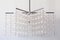 Large Mid-Century German Glass and Steel Chandelier by Aloys Ferdinand Gangkofner, 1960s 5