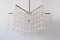 Large Mid-Century German Glass and Steel Chandelier by Aloys Ferdinand Gangkofner, 1960s 11