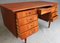 Modernist Danish Teak Desk with 9 Drawers 5