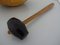 Vintage Danish Oak & Rosewood Nutcracker Bowl & Hammer Set, 1960s 14