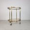 Vintage Brass and Glass 2-Tier Trolley 6