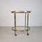 Vintage Brass and Glass 2-Tier Trolley 1