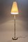 Italienische Mid-Century Messing & Kristallglas Stehlampe, 1940er 2
