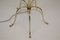 Vintage Brass and Lead Crystal Floor Lamp, 1930s, Image 3