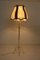 Vintage Brass and Lead Crystal Floor Lamp, 1930s, Imagen 8