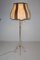 Vintage Brass and Lead Crystal Floor Lamp, 1930s, Imagen 13