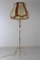 Vintage Stehlampe aus Messing & Bleikristall, 1930er 2
