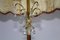 Vintage Brass and Lead Crystal Floor Lamp, 1930s, Image 11