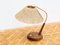 German Copper and Teak Table Lamp from Temde, 1960s, Image 1