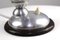Lámpara de mesa vintage de aluminio y madera, años 20, Imagen 3