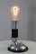 Vintage Aluminum and Wood Table Lamp, 1920s, Image 2