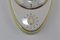 German Ceramic and Glass Clock with Egg Timer from Junghans, 1950s, Imagen 4