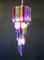 Vintage Italian Multicolored Glass and Metal Mariangela Chandelier, 1983 4