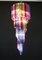 Vintage Italian Multicolored Glass and Metal Mariangela Chandelier, 1983 2