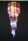 Vintage Italian Multicolored Glass and Metal Mariangela Chandelier, 1983, Image 2