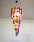 Vintage Italian Multicolored Glass and Metal Mariangela Chandelier, 1983 8