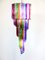 Vintage Italian Multicolored Glass and Metal Mariangela Chandelier, 1983 3