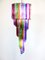 Vintage Italian Multicolored Glass and Metal Mariangela Chandelier, 1983, Image 3