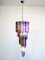 Vintage Italian Multicolored Glass and Metal Mariangela Chandelier, 1983 1