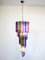 Vintage Italian Multicolored Glass and Metal Mariangela Chandelier, 1983, Image 1