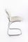 Italian White Leather and Steel Dining Chairs by Gastone Rinaldi for Rima, 1970s, Set of 4, Image 4