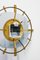 German Brass and Colored Glass Wall Clock from Diehl, 1960s 6