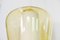 Vintage Hängelampe aus Glas in Gelb & Weiß 4
