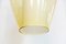 Vintage Yellow and White Glass Pendant Lamp 3