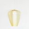 Vintage Yellow and White Glass Pendant Lamp, Imagen 1