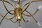 Lámpara de araña vienesa de 12 llamas de Emil Stejnar para Rupert Nikoll, años 50, Imagen 5
