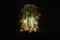 Lámpara de araña Poppy Flower Power de cristal de Murano champán de VGnewtrend, Imagen 3