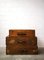 Industrial German Wood Suitcases with Leather Handles, 1930s, Set of 3 1