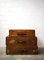 Industrial German Wood Suitcases with Leather Handles, 1930s, Set of 3, Imagen 1