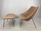 Vintage Oyster Lounge Chair & Ottoman Set by Pierre Paulin for Artifort, 1960s 1