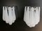 Vintage Glass Petal Drop Sconces, 1979, Set of 2 5